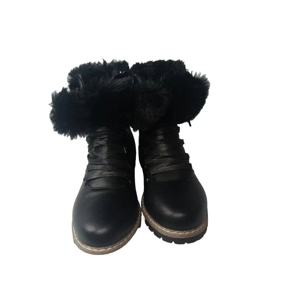 Catherine Malandrino Hershey Combat Boots Womens Size 10 Black
